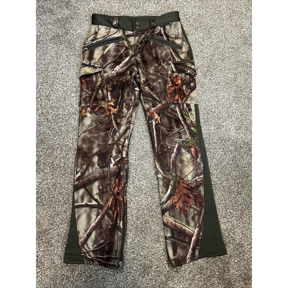 Huntworth Fleece Lined Hidden Camo Hunting Pants Women’s Medium Outdoor Cargo